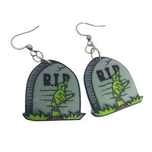 Zombie Grave Rising Earrings goth gothic horror